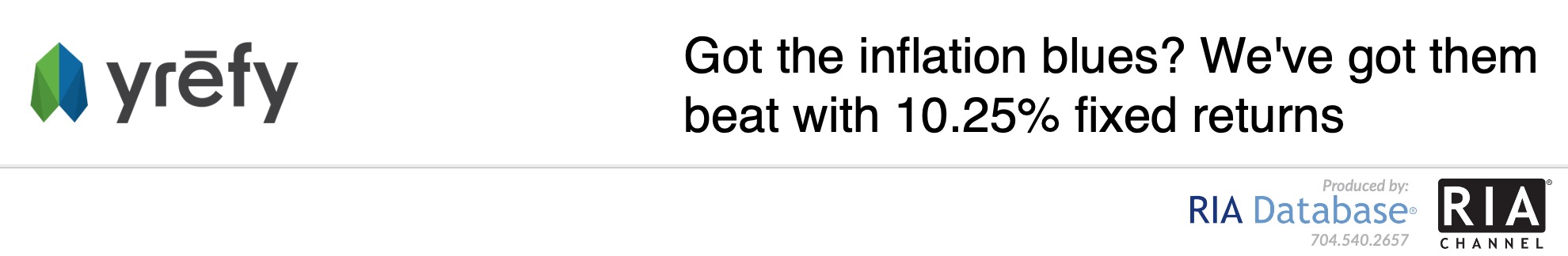 Got the inflation blues? We've got them beat with 10.25% fixed returns