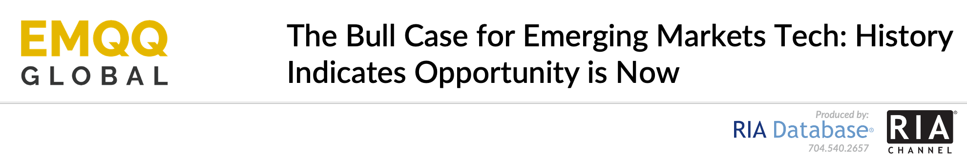 The Bull Case for Emerging Markets Tech: History Indicates Opportunity is Now