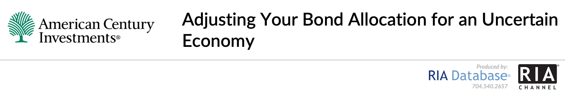 Adjusting Your Bond Allocation for an Uncertain Economy