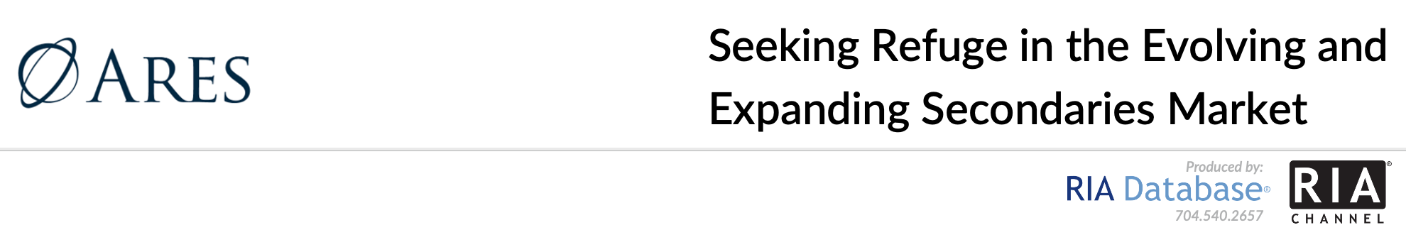 Seeking Refuge in the Evolving and Expanding Secondaries Market