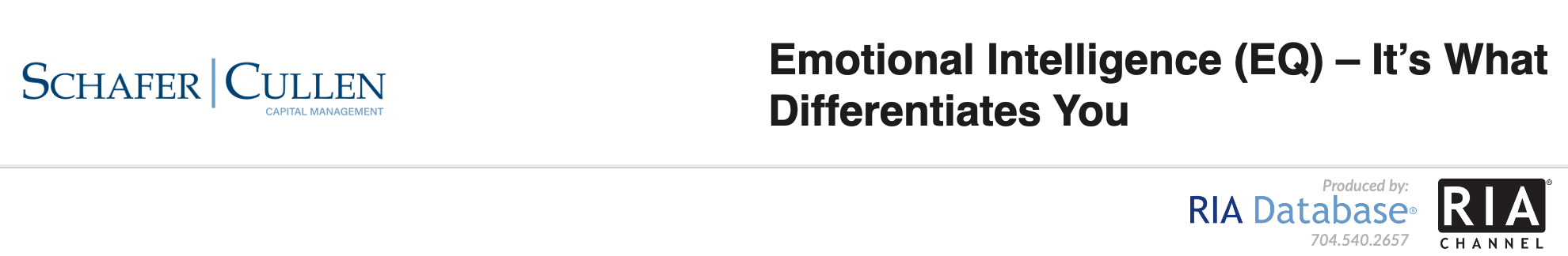 Emotional Intelligence (EQ) – It’s What Differentiates You