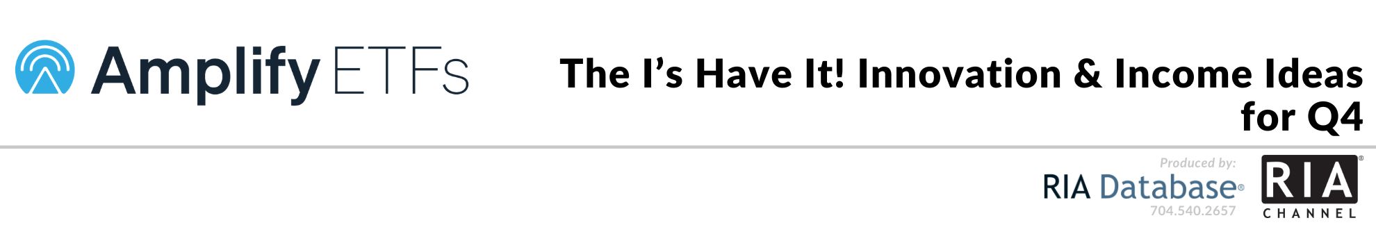 The I’s Have It! Innovation & Income Ideas for Q4