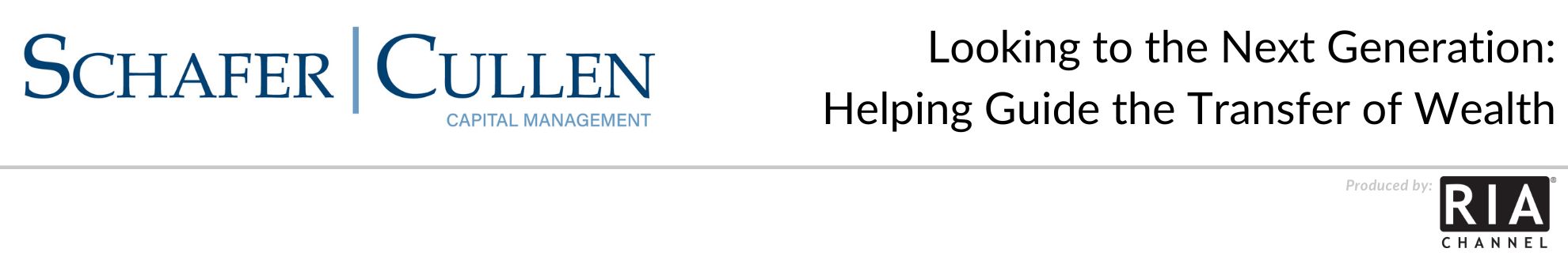 Looking to the Next Generation: Helping Guide the Transfer of Wealth