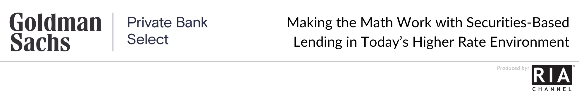 Making the Math Work with Securities-Based Lending in Today’s Higher Rate Environment