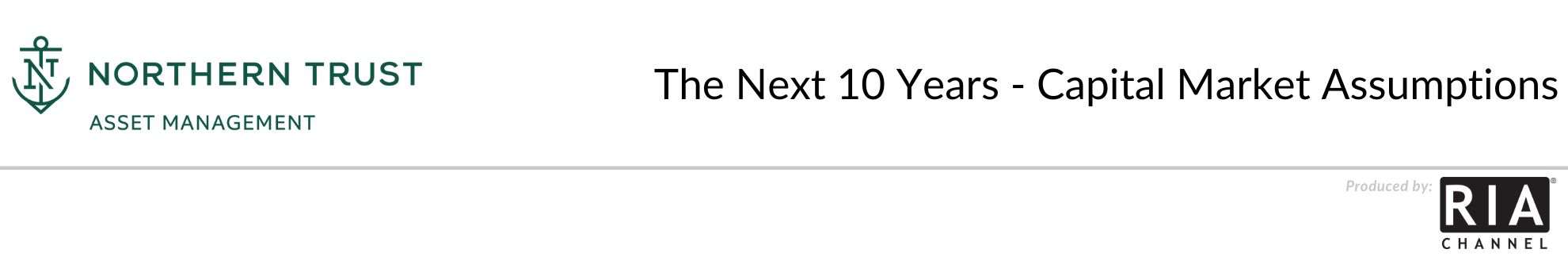 The Next 10 Years - Capital Market Assumptions