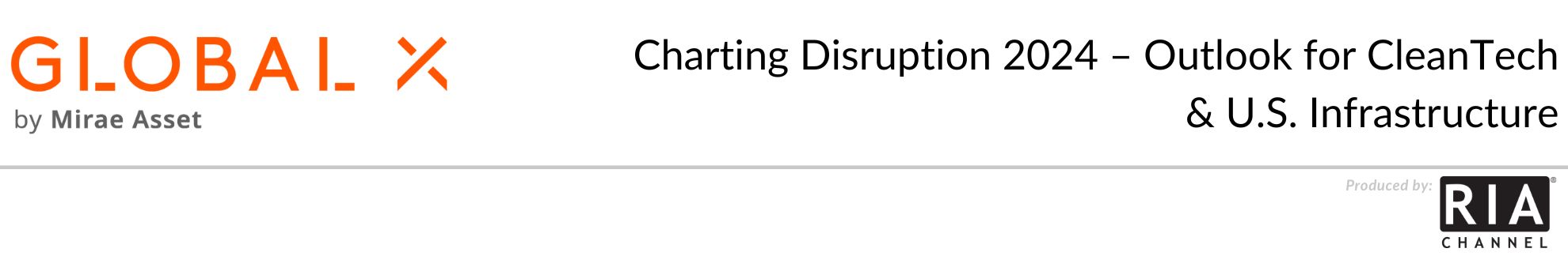 Charting Disruption 2024 – Outlook for CleanTech & U.S. Infrastructure
