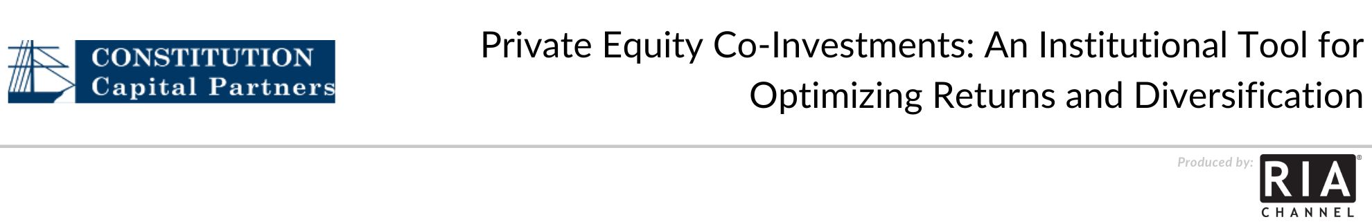 Private Equity Co-Investments: An Institutional Tool for Optimizing Returns and Diversification