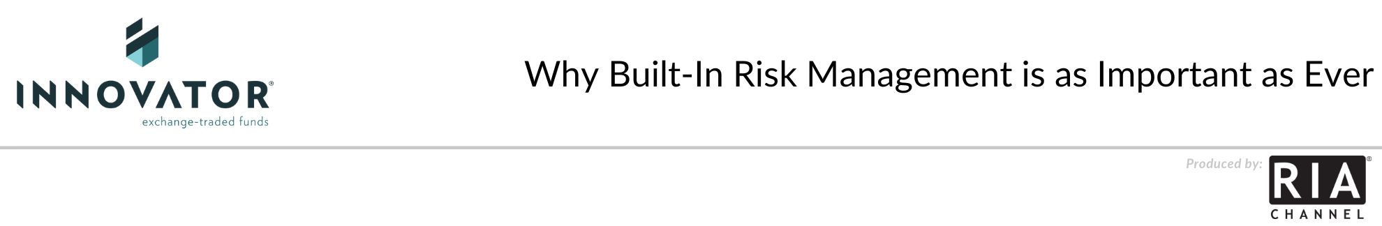 Why Built-In Risk Management is as Important as Ever