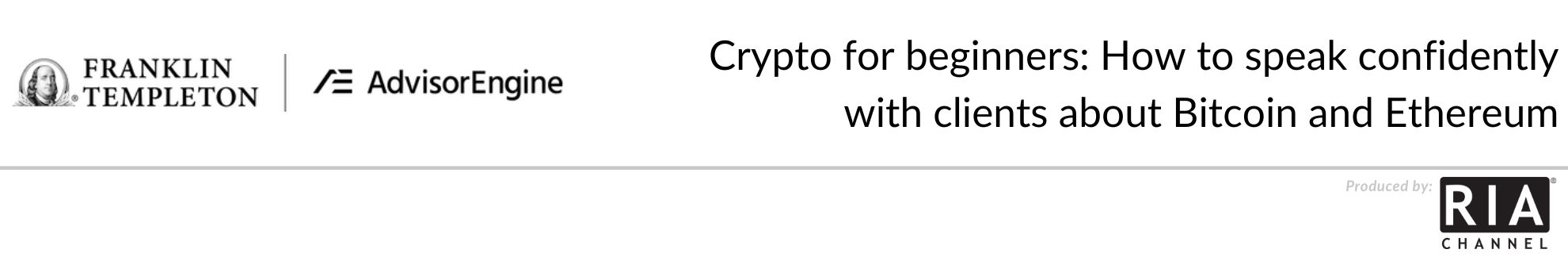 Crypto for beginners: How to speak confidently with clients about Bitcoin and Ethereum